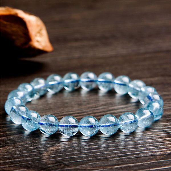 genuine blue natural to paz bracelet 9mm women female transparent clear round bead healing crystal bracelet, Black
genuine blue natural to paz bracelet 9mm women female transparent clear round bead healing crystal bracelet, Black