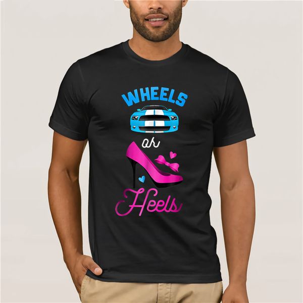 men's t-shirt cartoon fun baby shower gender reveal party tee wheels or heels trendy creative graphic t-shirt top
men's t-shirt cartoon fun baby shower gender reveal party tee wheels or heels trendy creative graphic t-shirt top
