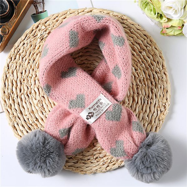 scarves love double ball cross autumn and winter knitted wool children's scarf wild warm baby bib, Blue;gray
scarves love double ball cross autumn and winter knitted wool children's scarf wild warm baby bib, Blue;gray