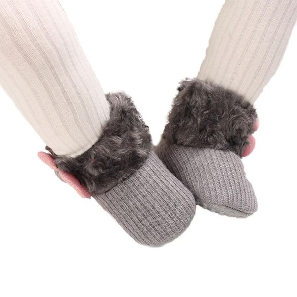 baby girls snow boots soft faux fur knit flower booties anti-slip infant prewalkers 0-18m, Black;grey
baby girls snow boots soft faux fur knit flower booties anti-slip infant prewalkers 0-18m, Black;grey