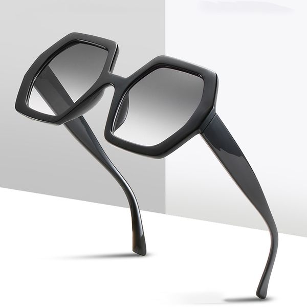 sunglasses trendy hexagon women colorful gradient sun glasses female uv400 eyewear retro irregular octagon sunglases, White;black
sunglasses trendy hexagon women colorful gradient sun glasses female uv400 eyewear retro irregular octagon sunglases, White;black