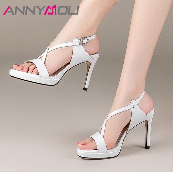 annymoli women shoes cross-tied real leather sandals platform extreme high heel footwear buckle round toe ladies sandals black
annymoli women shoes cross-tied real leather sandals platform extreme high heel footwear buckle round toe ladies sandals black