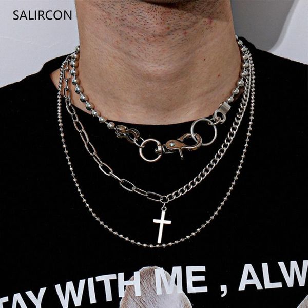 salircon punk multi layer cuban link chain choker necklaces set women gothic silver color cross pendant necklace fashion jewelry
salircon punk multi layer cuban link chain choker necklaces set women gothic silver color cross pendant necklace fashion jewelry