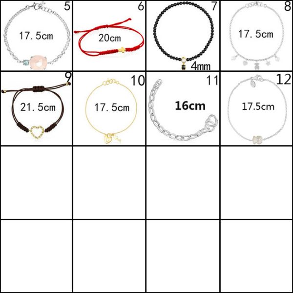 2020 100% 925 sterling silver classic cute bear bracelet fashion female ornament factory wholesale, Black
2020 100% 925 sterling silver classic cute bear bracelet fashion female ornament factory wholesale, Black