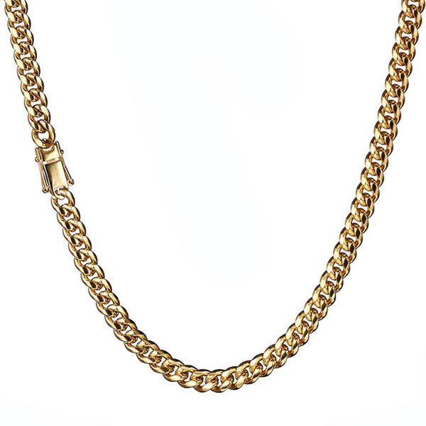 6mm thin gold color miami curb cuban link chain necklace or bracelet for men biker stainless steel 7-40 inches jewelry, Silver
6mm thin gold color miami curb cuban link chain necklace or bracelet for men biker stainless steel 7-40 inches jewelry, Silver