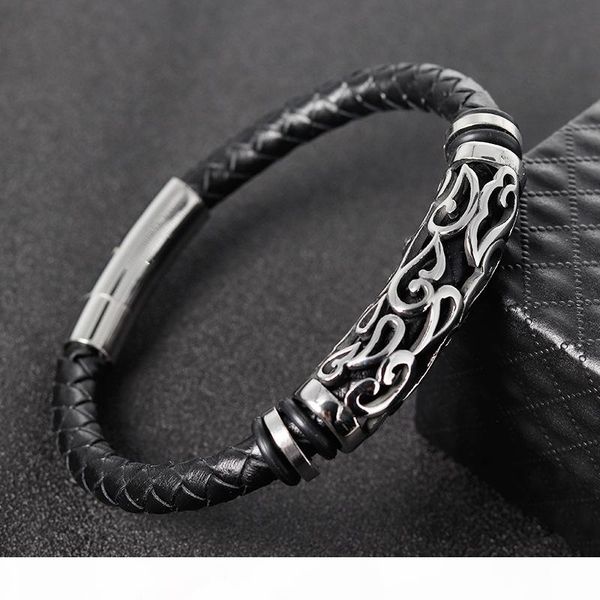 ale men leather bracelets titanium steel bangles men's jewelry cowhide braided trendy bracelet armband pulsera hombre, Golden;silver
ale men leather bracelets titanium steel bangles men's jewelry cowhide braided trendy bracelet armband pulsera hombre, Golden;silver