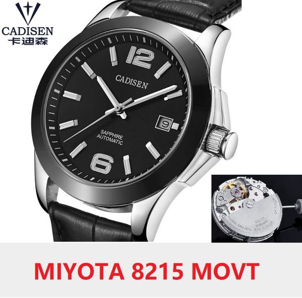cadisen auto leather sapphire watch automatic men watches miyota 8215 movt mechanical wristwatches male relogio masculino 5atm, Slivery;brown
cadisen auto leather sapphire watch automatic men watches miyota 8215 movt mechanical wristwatches male relogio masculino 5atm, Slivery;brown