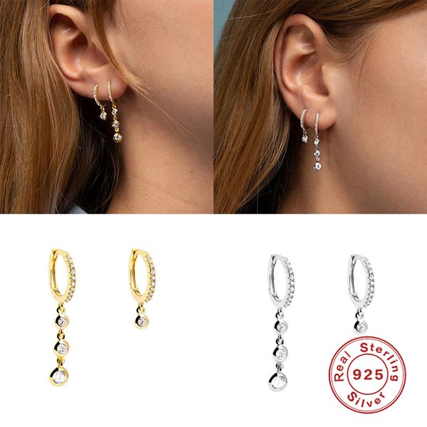 romad 925 sterling silver jewelry irregular round zircon pendant stone hoop earrings for women girl wedding earrings pendientes, Golden;silver
romad 925 sterling silver jewelry irregular round zircon pendant stone hoop earrings for women girl wedding earrings pendientes, Golden;silver