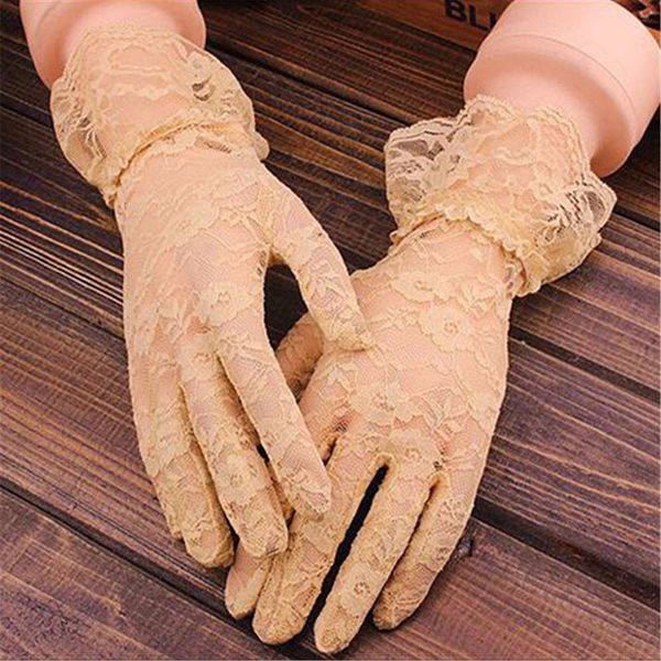 one pair ladies summer driving sun protection gloves short lace female ladies ceremony party prom costume elastic gloves, Blue;gray
one pair ladies summer driving sun protection gloves short lace female ladies ceremony party prom costume elastic gloves, Blue;gray