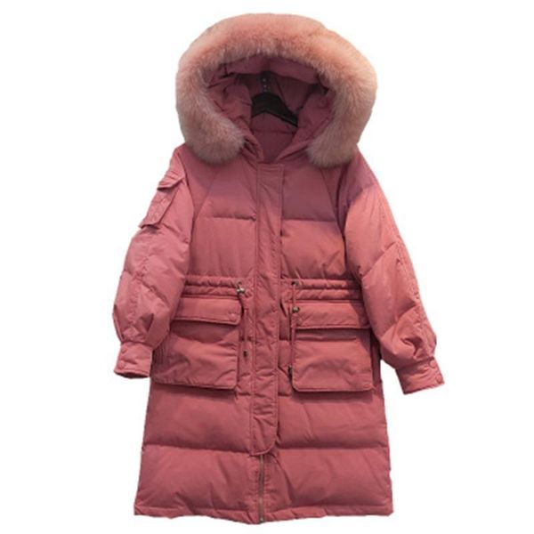 women's down & parkas 2021 warm jacket white duck mid-length hooded big fur collar korean style waist thickening fashion slim, Black
women's down & parkas 2021 warm jacket white duck mid-length hooded big fur collar korean style waist thickening fashion slim, Black