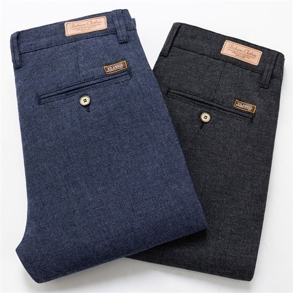 2020 spring and autumn new men's slim casual pants fashion business stretch thicken trousers male brand plaid pant black blue
2020 spring and autumn new men's slim casual pants fashion business stretch thicken trousers male brand plaid pant black blue