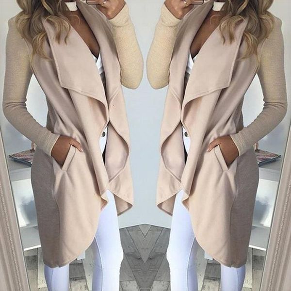 autumn cotton coat blends pockets long sleeve lapel collar slim women casual overcoat outerwear jacket blusas plus size, Tan;black
autumn cotton coat blends pockets long sleeve lapel collar slim women casual overcoat outerwear jacket blusas plus size, Tan;black