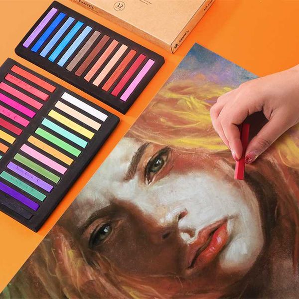 12/24/36/48 colors painting chalk set stick toner drawing line lower adhesion students smooth hair dye solid soft pastel
12/24/36/48 colors painting chalk set stick toner drawing line lower adhesion students smooth hair dye solid soft pastel