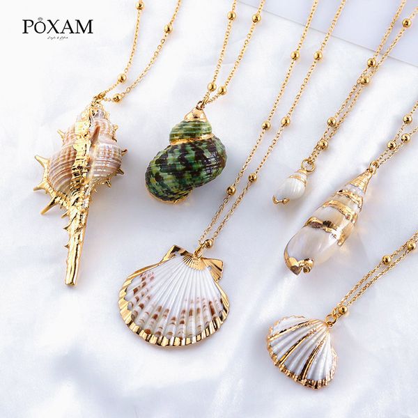 boho statement shell pendant necklaces 2020 for women fashion jewelry vintage natural conch shell long link chain colar necklace, Silver
boho statement shell pendant necklaces 2020 for women fashion jewelry vintage natural conch shell long link chain colar necklace, Silver