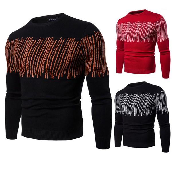 winter mens sweaters long sleeve striped printed hommes casual slim male pullovers designer, White;black
winter mens sweaters long sleeve striped printed hommes casual slim male pullovers designer, White;black