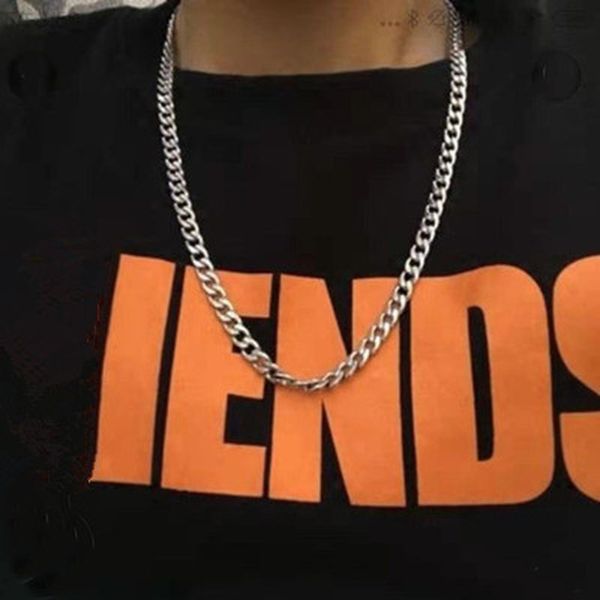 1pc men punk 50cm stainless steel necklace hip-hop chain cuban brake chain menswear rock band women's jewelry, Silver
1pc men punk 50cm stainless steel necklace hip-hop chain cuban brake chain menswear rock band women's jewelry, Silver