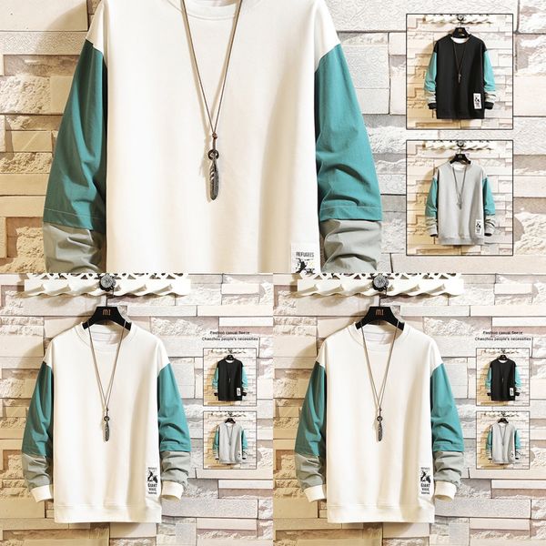 spring and autumn new round neck sweater men's trendy brand long sleeve pullover pullover t-shirt men's korean style upper clothes, Black
spring and autumn new round neck sweater men's trendy brand long sleeve pullover pullover t-shirt men's korean style upper clothes, Black