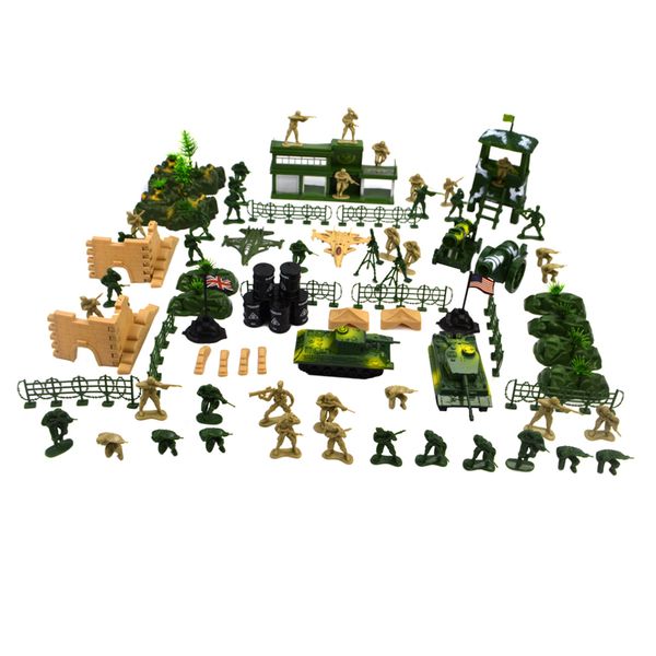 90 pieces army men playset 5cm soldier action figures with tanks planes flags & more accessories army base model toy
90 pieces army men playset 5cm soldier action figures with tanks planes flags & more accessories army base model toy