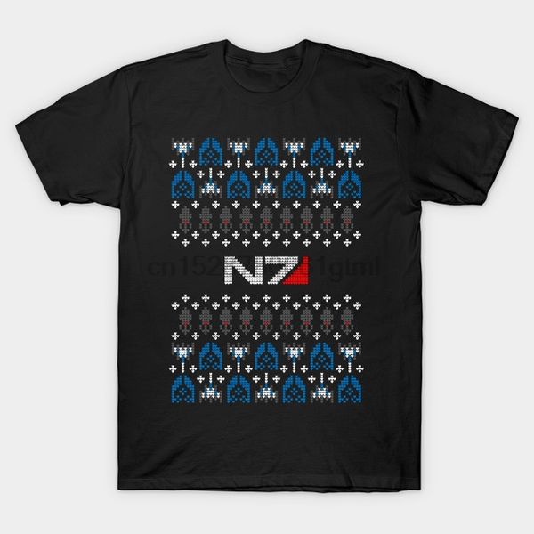 men short sleeve tshirt ugly mass effect christmas sweater christmas sweater t shirt women t-shirt