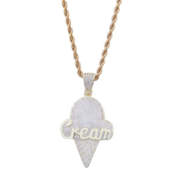 chains hip hop cold bling cream shape pendant necklace paving set zircon men's charm personality creative jewelry gift, Silver
chains hip hop cold bling cream shape pendant necklace paving set zircon men's charm personality creative jewelry gift, Silver