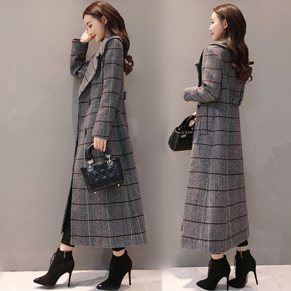 women's trench coats 2021 early spring double breasted coat women long loose woolen korean windbreaker oversize plaid, Tan;black
women's trench coats 2021 early spring double breasted coat women long loose woolen korean windbreaker oversize plaid, Tan;black