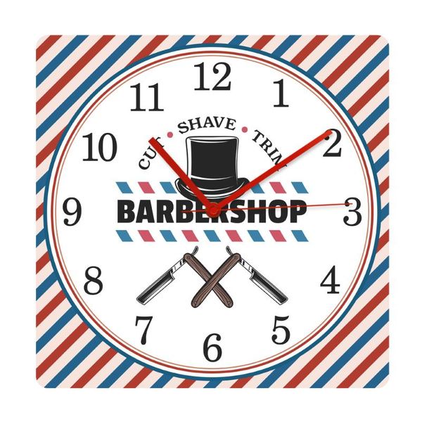 barbershop beard shaving and haircut salon modern design square wall clock hairstyle hat hair cut shave trim wall decor watch
barbershop beard shaving and haircut salon modern design square wall clock hairstyle hat hair cut shave trim wall decor watch