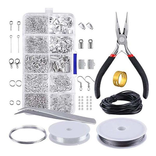 jewelry making kit jewelry finding starter copper wire spacer beads crimp beads earring hooks handmade craft repair tools pliers
jewelry making kit jewelry finding starter copper wire spacer beads crimp beads earring hooks handmade craft repair tools pliers