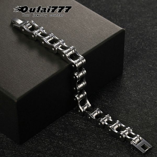 oulai777 bracelet bicycle chain wholesale stainless steel wide big friendship male accessories jewelry chain hand for mes steel, Black
oulai777 bracelet bicycle chain wholesale stainless steel wide big friendship male accessories jewelry chain hand for mes steel, Black