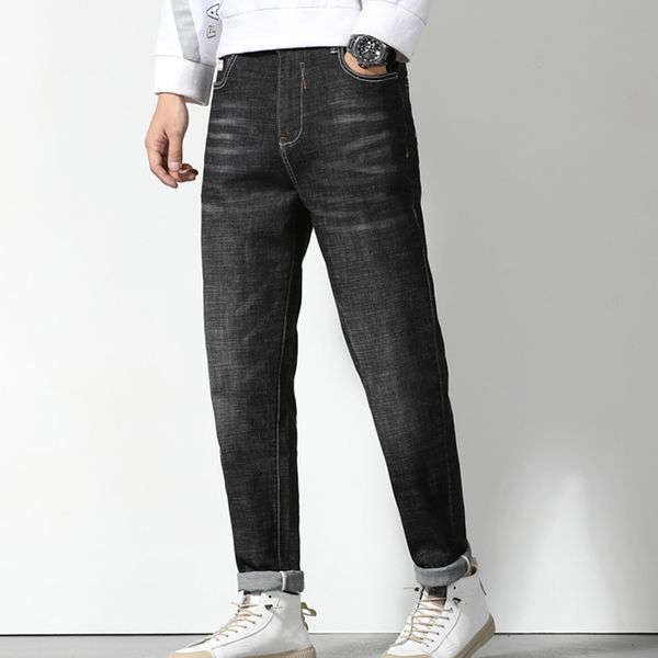 men's jeans men straight pants loose plus size autumn high-waist stretch simple and lightweight business trousers, Blue
men's jeans men straight pants loose plus size autumn high-waist stretch simple and lightweight business trousers, Blue
