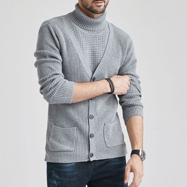 men harajuku casual button pocket sweater coat turtleneck hip hop streetwear patchwork pullover knitted sweater knitwear, White;black
men harajuku casual button pocket sweater coat turtleneck hip hop streetwear patchwork pullover knitted sweater knitwear, White;black