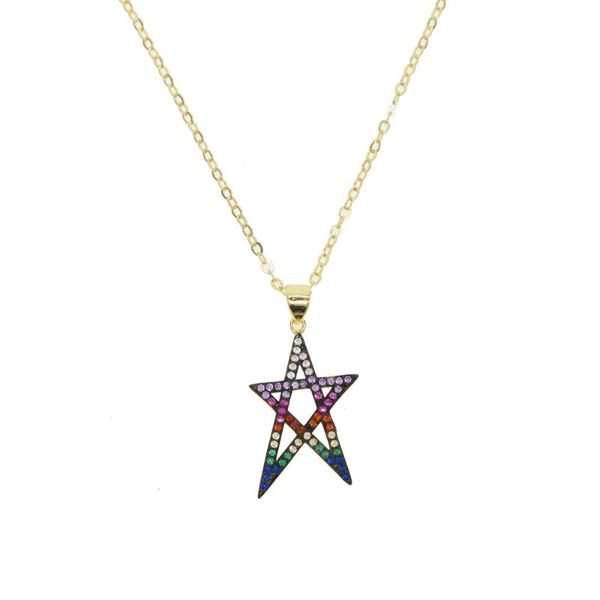 chains gold color boho black hollow star pendent necklace paved multi colorful cz stone for girl women delicate valentine's day gifts, Silver
chains gold color boho black hollow star pendent necklace paved multi colorful cz stone for girl women delicate valentine's day gifts, Silver