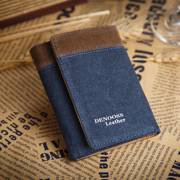 wallet men's short section denim canvas thin section small ticket holder fashion youth wallet multi-card student tide, Red;black
wallet men's short section denim canvas thin section small ticket holder fashion youth wallet multi-card student tide, Red;black