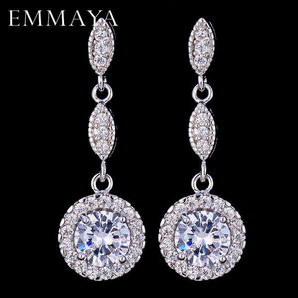 dangle & chandelier emmaya design round cut clear cubic zirconia water drop earrings for women, Silver
dangle & chandelier emmaya design round cut clear cubic zirconia water drop earrings for women, Silver