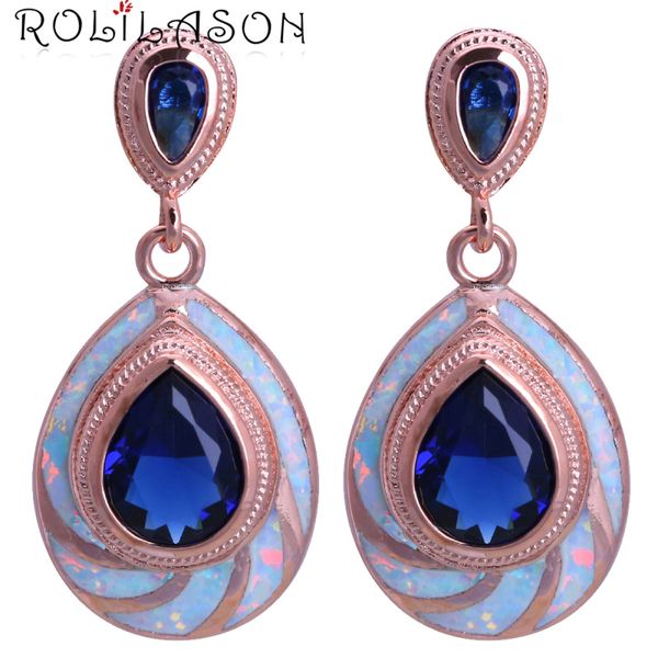 rolilason water drop design blue crystal white fire opal rose gold color silver stamp drop earrings for women jes1145
rolilason water drop design blue crystal white fire opal rose gold color silver stamp drop earrings for women jes1145