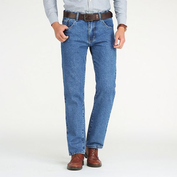 2020 spring autumn men business jeans classic male cotton loose straight stretch denim pants overalls slim fit trousers, Blue
2020 spring autumn men business jeans classic male cotton loose straight stretch denim pants overalls slim fit trousers, Blue