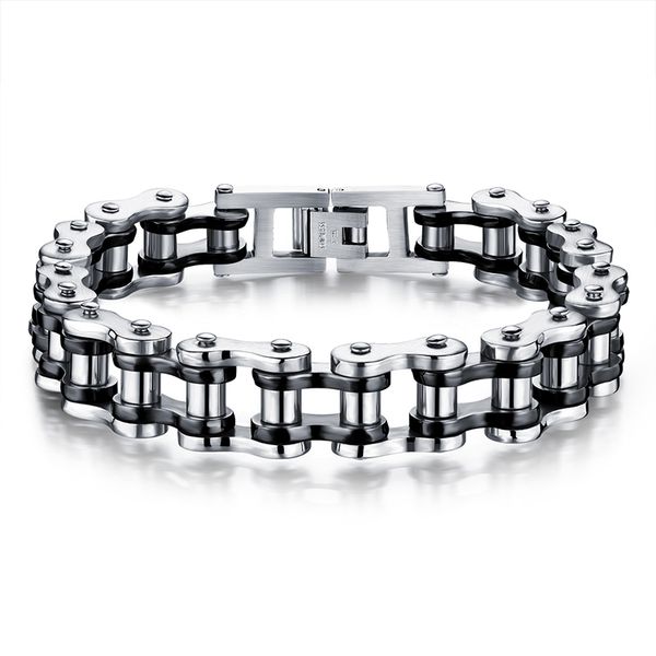 men fashion classic bracelet biker chain individuality bangle male birthday party gifts, Black
men fashion classic bracelet biker chain individuality bangle male birthday party gifts, Black