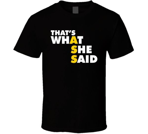 thats what she said funny joke saying t shirtnew t shirt spring summer