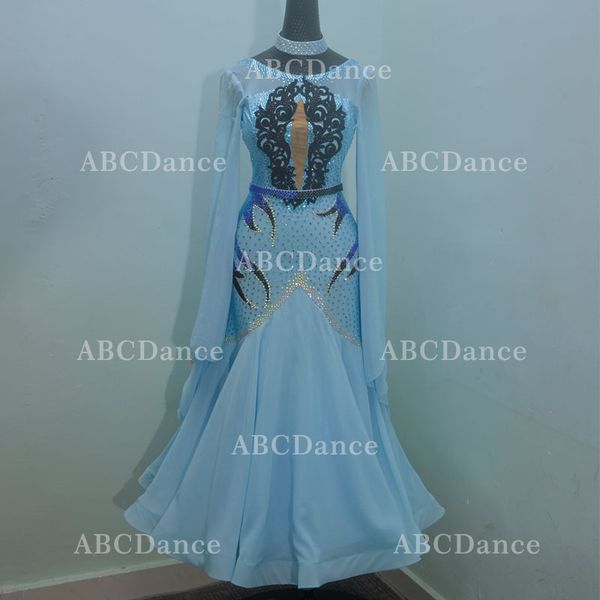 stage wear light blue ballroom dance dresses women custom made tango flamenco modren waltz competition dress, Black;red
stage wear light blue ballroom dance dresses women custom made tango flamenco modren waltz competition dress, Black;red