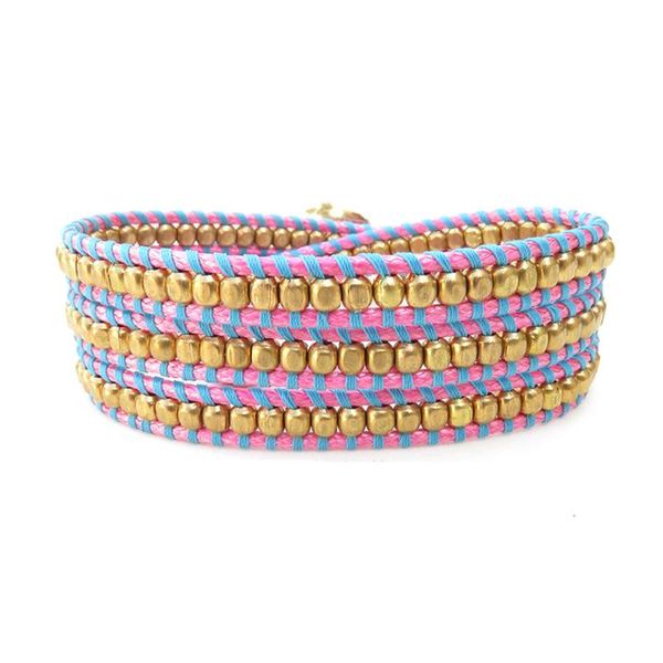 drop ship simple design brass beaded pink wax cord handmade rope wrap wrist bracelet, Golden;silver
drop ship simple design brass beaded pink wax cord handmade rope wrap wrist bracelet, Golden;silver