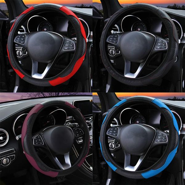 car steering wheel cover breathable anti slip pu leather steering car covers suitable 37-38cm auto decoration carbon fiber
car steering wheel cover breathable anti slip pu leather steering car covers suitable 37-38cm auto decoration carbon fiber