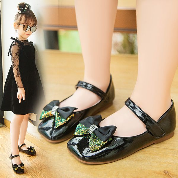 children princess flat shoes with bowknot girls single shoes kids leather girls dance sandals stm023, Black;grey
children princess flat shoes with bowknot girls single shoes kids leather girls dance sandals stm023, Black;grey