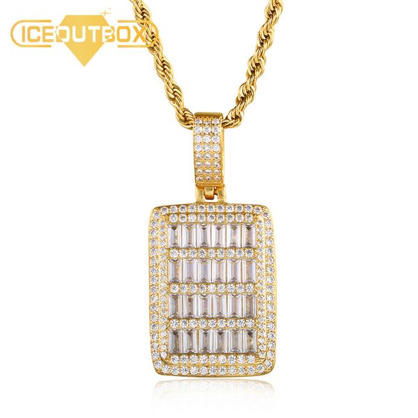 chains luxury rhinestone rectangle dog tag necklace for men's hip hop cubic zirconia bling fashion gold jewelry with gift box, Silver
chains luxury rhinestone rectangle dog tag necklace for men's hip hop cubic zirconia bling fashion gold jewelry with gift box, Silver