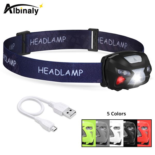 headlamps inductive switch led headlamp built-in rechargeable battery 6 lighting modes red light + white for night fishing, camping
headlamps inductive switch led headlamp built-in rechargeable battery 6 lighting modes red light + white for night fishing, camping