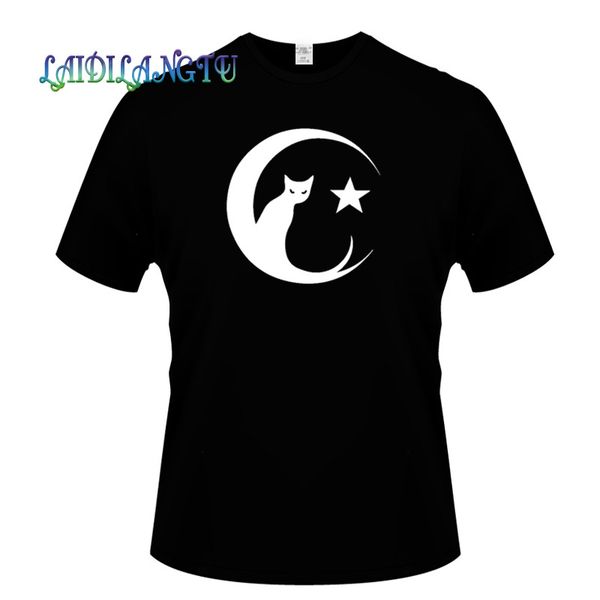 повседневный с коротким рукавом cat moon stars printed t-shirt мужчины хлопок топ тройники летние модная одежда
повседневный с коротким рукавом cat moon stars printed t-shirt мужчины хлопок топ тройники летние модная одежда