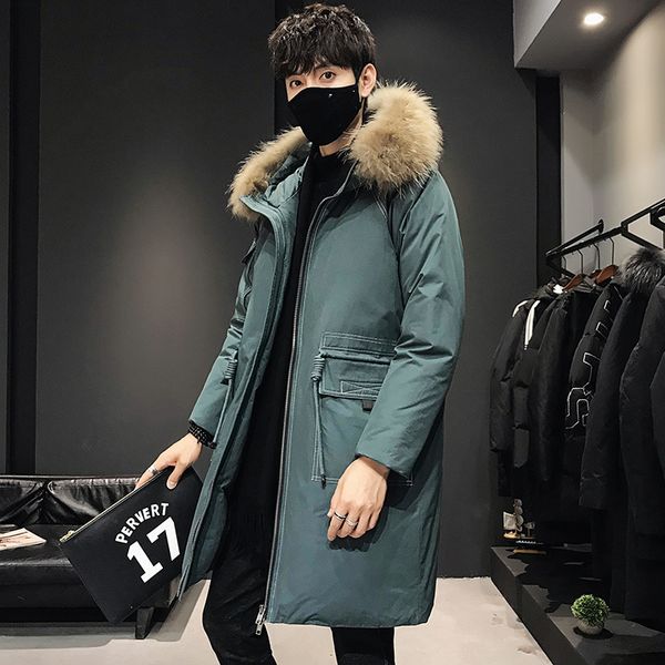the new 2020 popular logo tooling down jacket male long heavy hair fashion collar men's hooded coat winter coat, Black
the new 2020 popular logo tooling down jacket male long heavy hair fashion collar men's hooded coat winter coat, Black