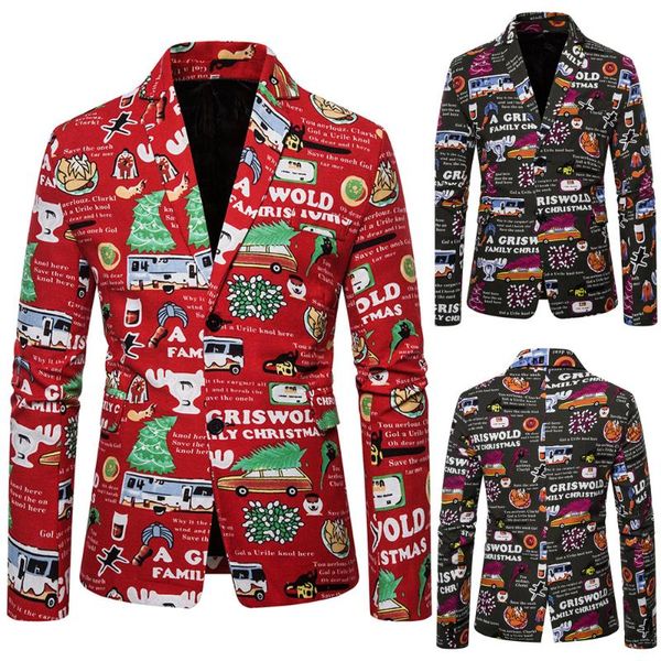 men's suits & blazers christmas suit year year's day selling printed santa claus clothing coat fashion x42, White;black
men's suits & blazers christmas suit year year's day selling printed santa claus clothing coat fashion x42, White;black