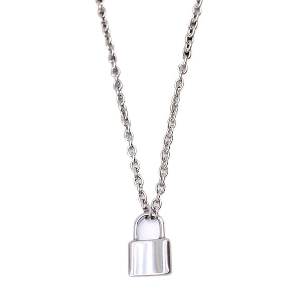 stainless steel silver color padlock pendant necklace rolo cable chain necklace collar choker femme women lock
stainless steel silver color padlock pendant necklace rolo cable chain necklace collar choker femme women lock