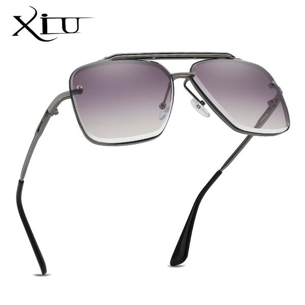 sunglasses xiu oversized men brand design sun glasses fashion double bridge metal frame classic oculos uv400, White;black
sunglasses xiu oversized men brand design sun glasses fashion double bridge metal frame classic oculos uv400, White;black