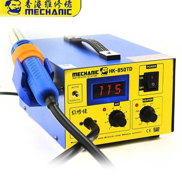 6 sets mechanic hk-850td air gun lcd digital display welding rework station for cell-phone bga smd pcb ic repair solder iron
6 sets mechanic hk-850td air gun lcd digital display welding rework station for cell-phone bga smd pcb ic repair solder iron