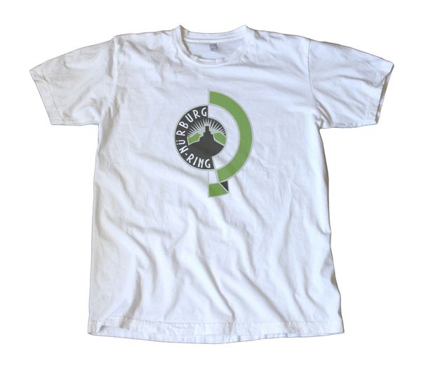 nurburgring decal t-shirt, germany grand prix racing, the green hell